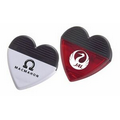 Heart Magnetic Clip w/ Black Grip (Pad Printed)